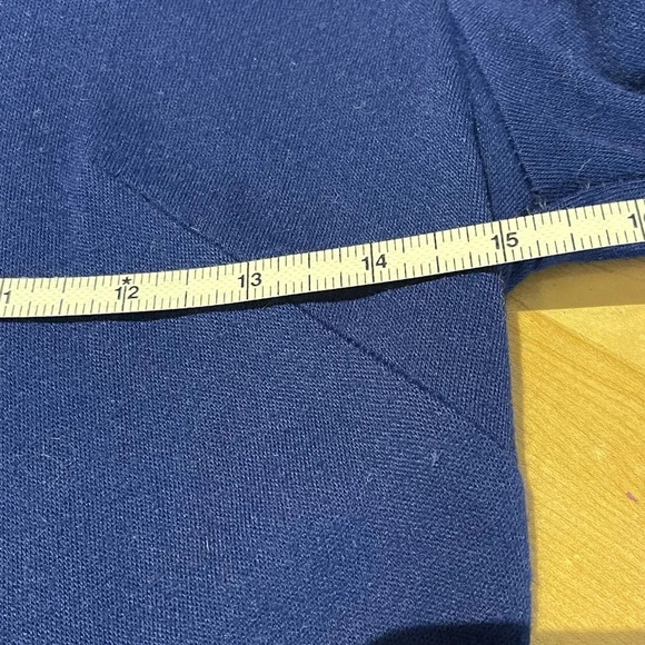 Concept 70s Swirl Maxi Dress with Empire Waist- Navy/Red/Yellow/Orange- Small - Picture 5 of 7